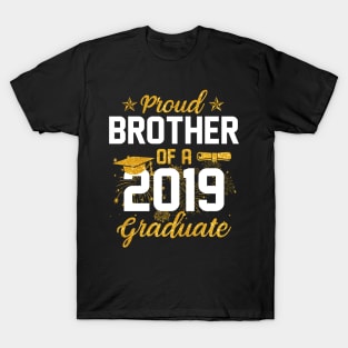 Proud Brother Of A 2019 Graduate Graduation Day T-Shirt